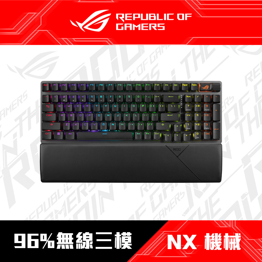 華碩 ASUS ROG Strix Scope II 96 Wireless 無線機械電競鍵盤 [NX Snow軸/三模連線/PBT中文
