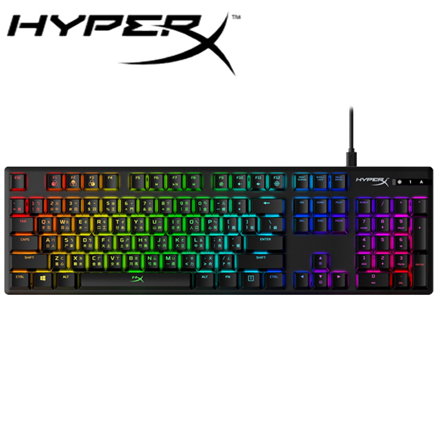 HyperX Alloy Origins 機械式電競鍵盤-清脆藍軸(HX-KB6BLX-TW)
