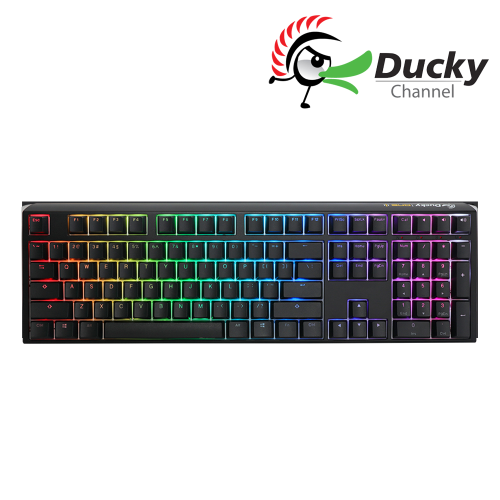 Ducky One3 Classic black100% RGB 黑色 PBT二色 機械式鍵盤 銀軸 中文