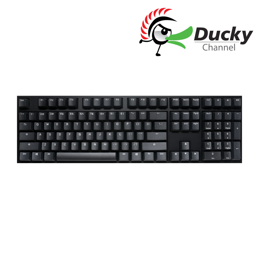 Ducky Origin 100% 機械式鍵盤 (魅影黑 / Cherry靜音紅軸 / PBT鍵帽 / 中文)