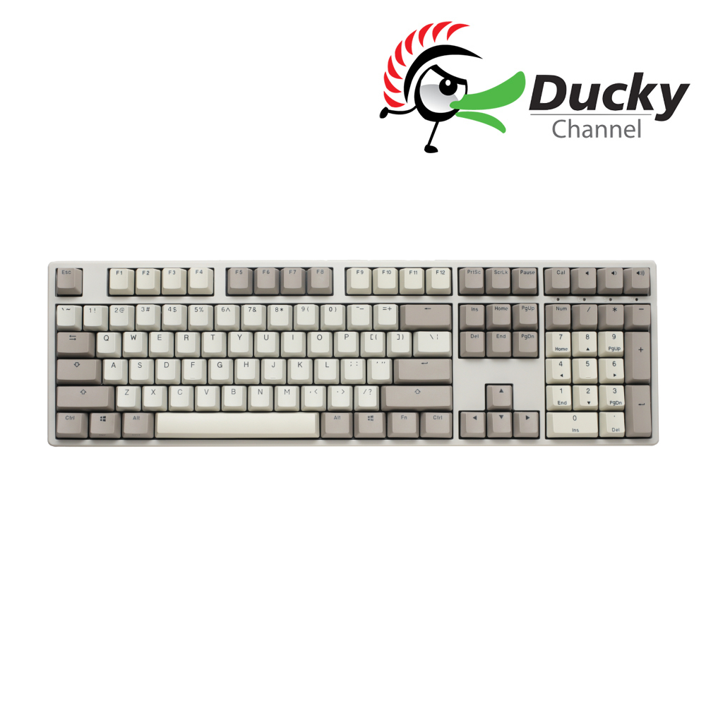 Ducky Origin 100% 機械式鍵盤 (復古色 / Cherry靜音紅軸 / PBT鍵帽 / 中文)