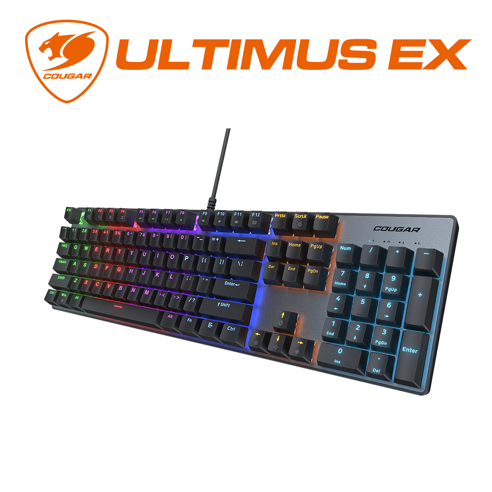 【COUGAR 美洲獅】ULTIMUS EX 紅軸RGB 電競鍵盤