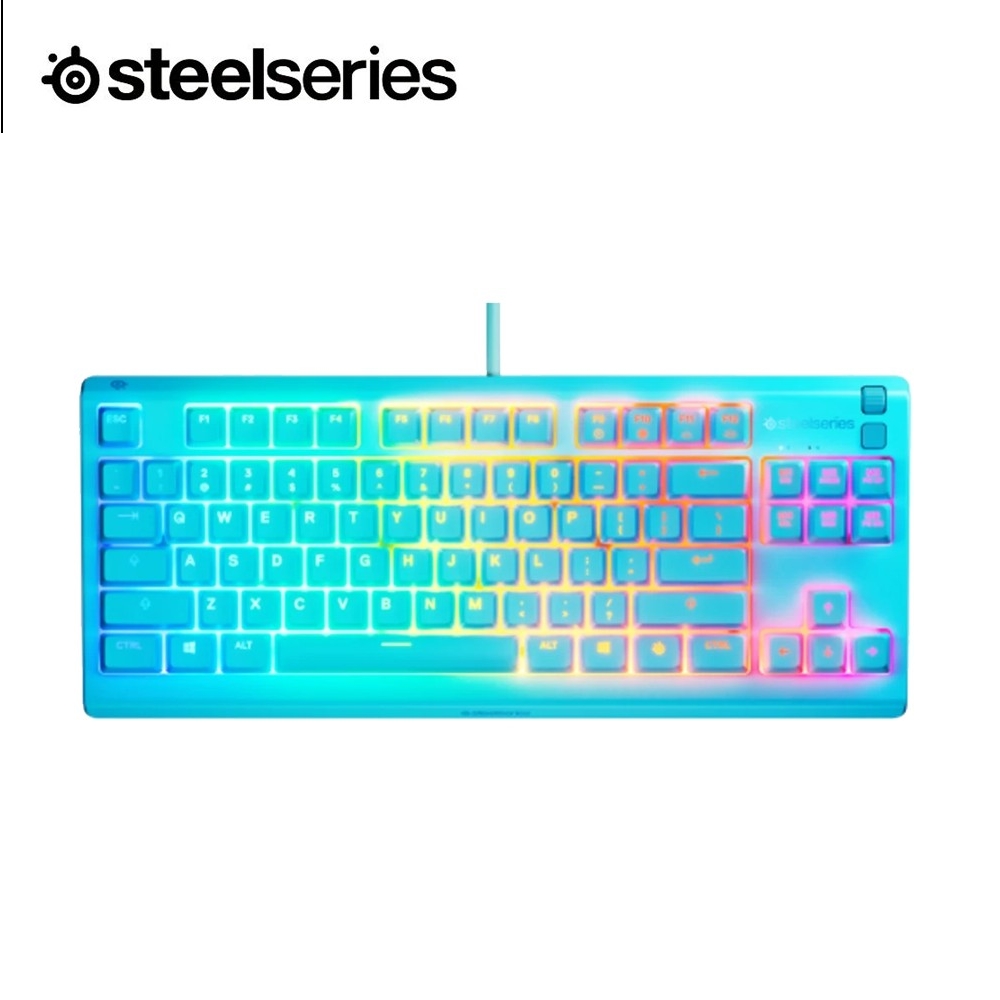 SteelSeries 賽睿 Apex 3 TKL有線鍵盤-英文(星澈藍)
