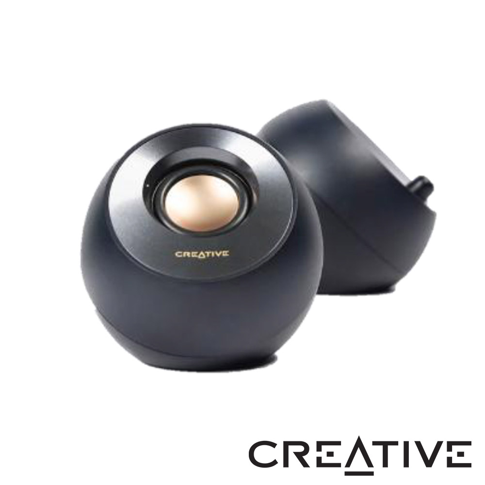 CREATIVE Pebble V2 USB-C 桌上型喇叭(黑)