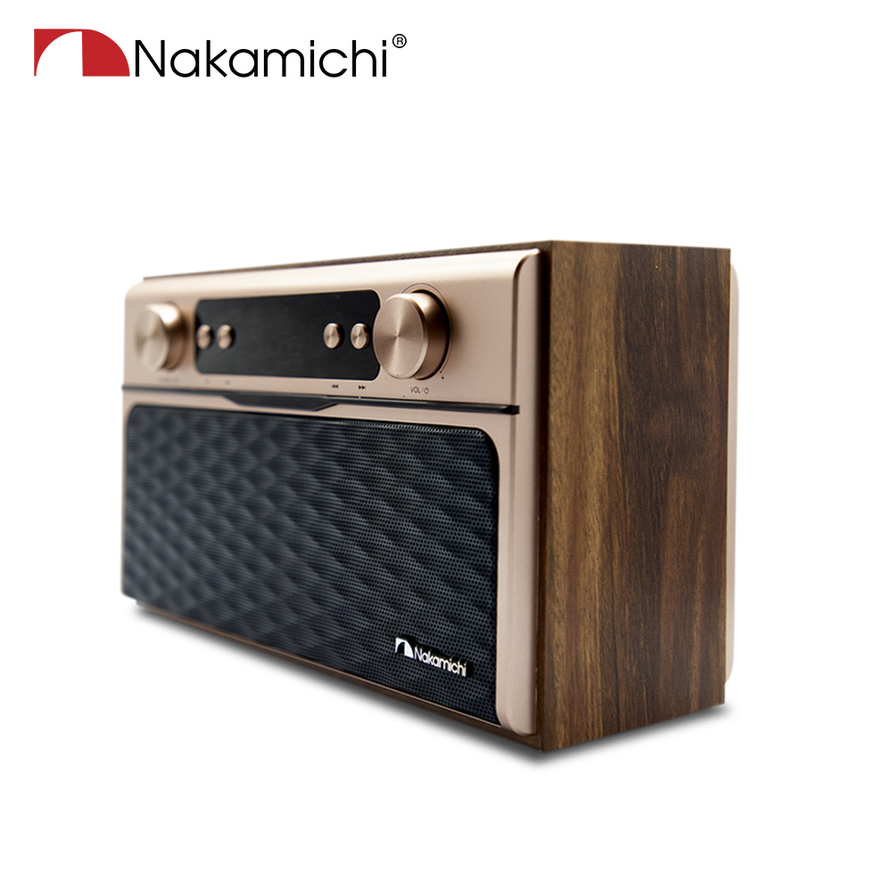 【Nakamichi】 Soundbox Pro 復古木製藍牙喇叭2.0