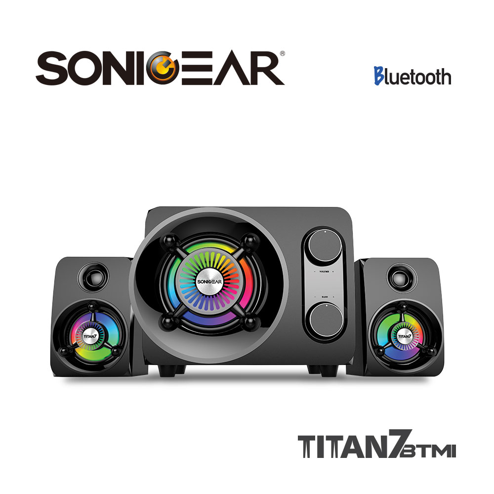 福利品-【SONICGEAR】TiTAN 7 PRO BTMI 七色霓虹藍芽多功能多媒體音箱
