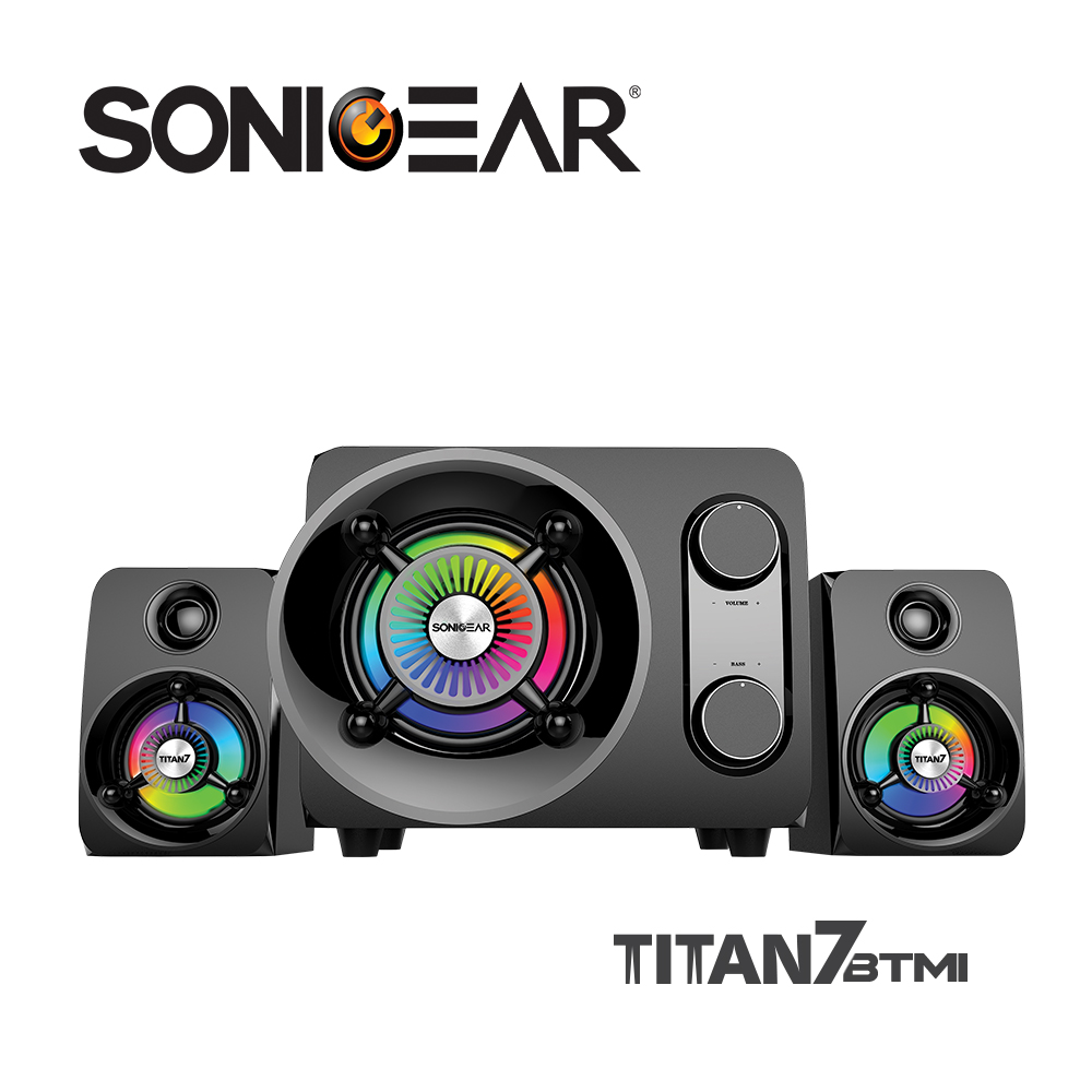 【SONICGEAR】TiTAN 7 PRO BTMI 七色霓虹藍芽多功能多媒體音箱