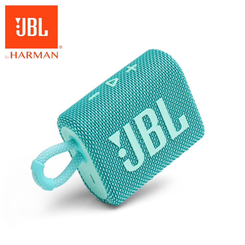 JBL GO 3 可攜式防水藍牙喇叭(粉綠色)