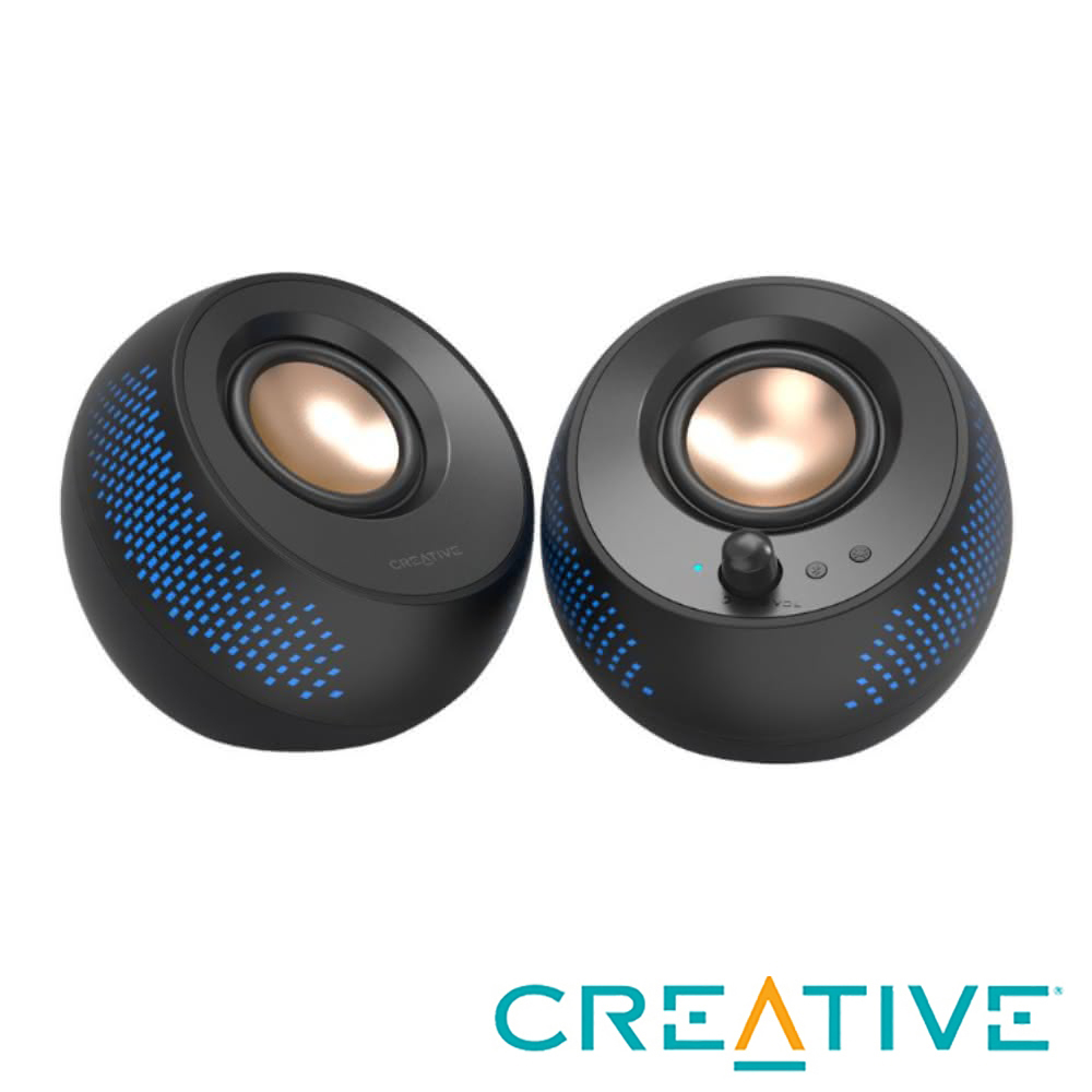 Creative CREATIVE Pebble X 2.0 USB-C RGB 電腦喇叭 黑色