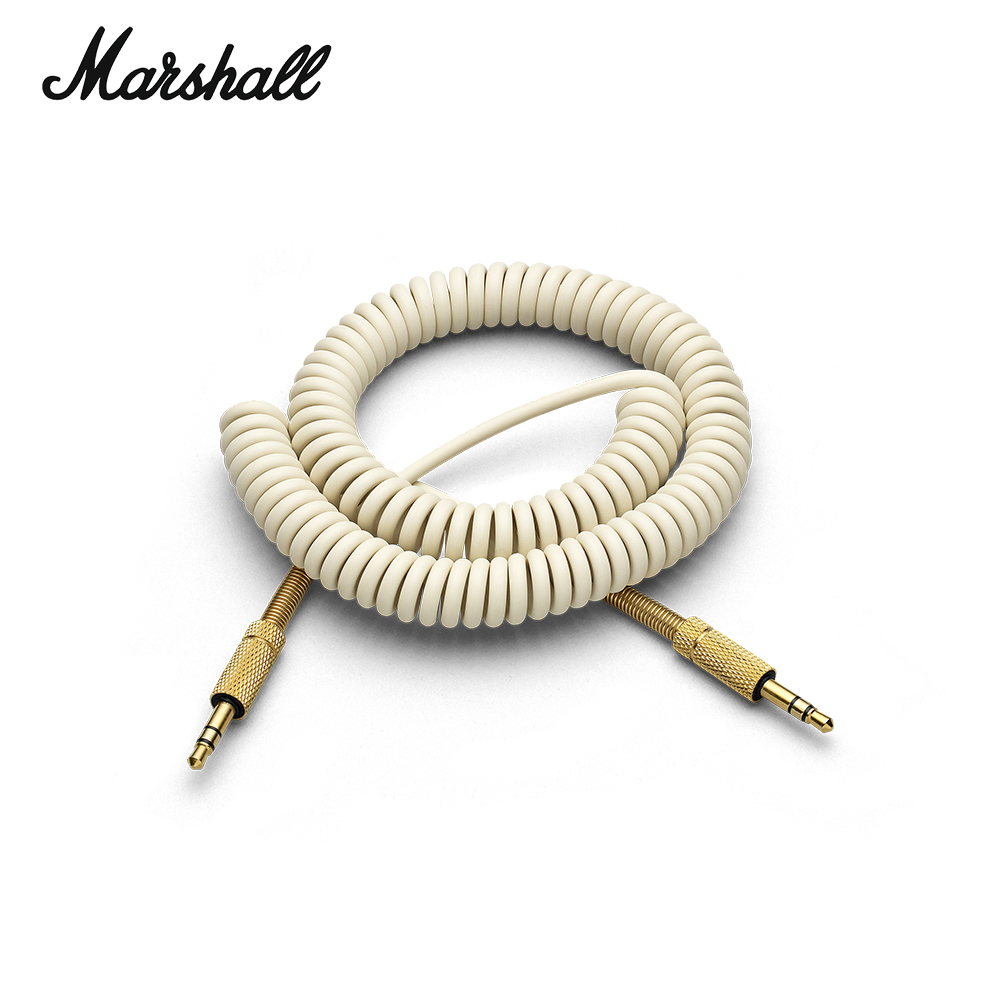 Marshall 3.5mm立體聲喇叭音源線-白色