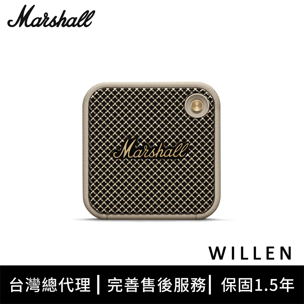 Marshall Willen 迷你攜帶式藍芽喇叭 - 奶油白