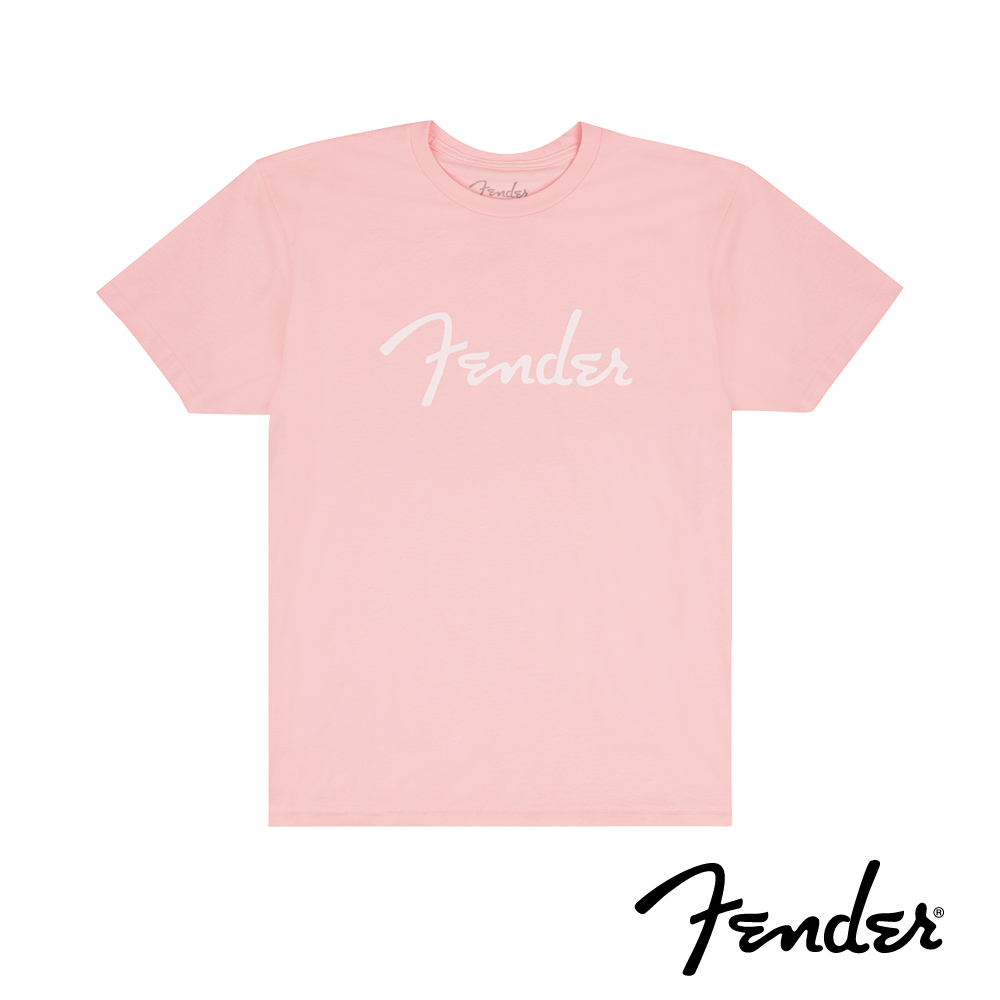 Fender Spaghetti Logo T-Shirt Shell Pink T恤