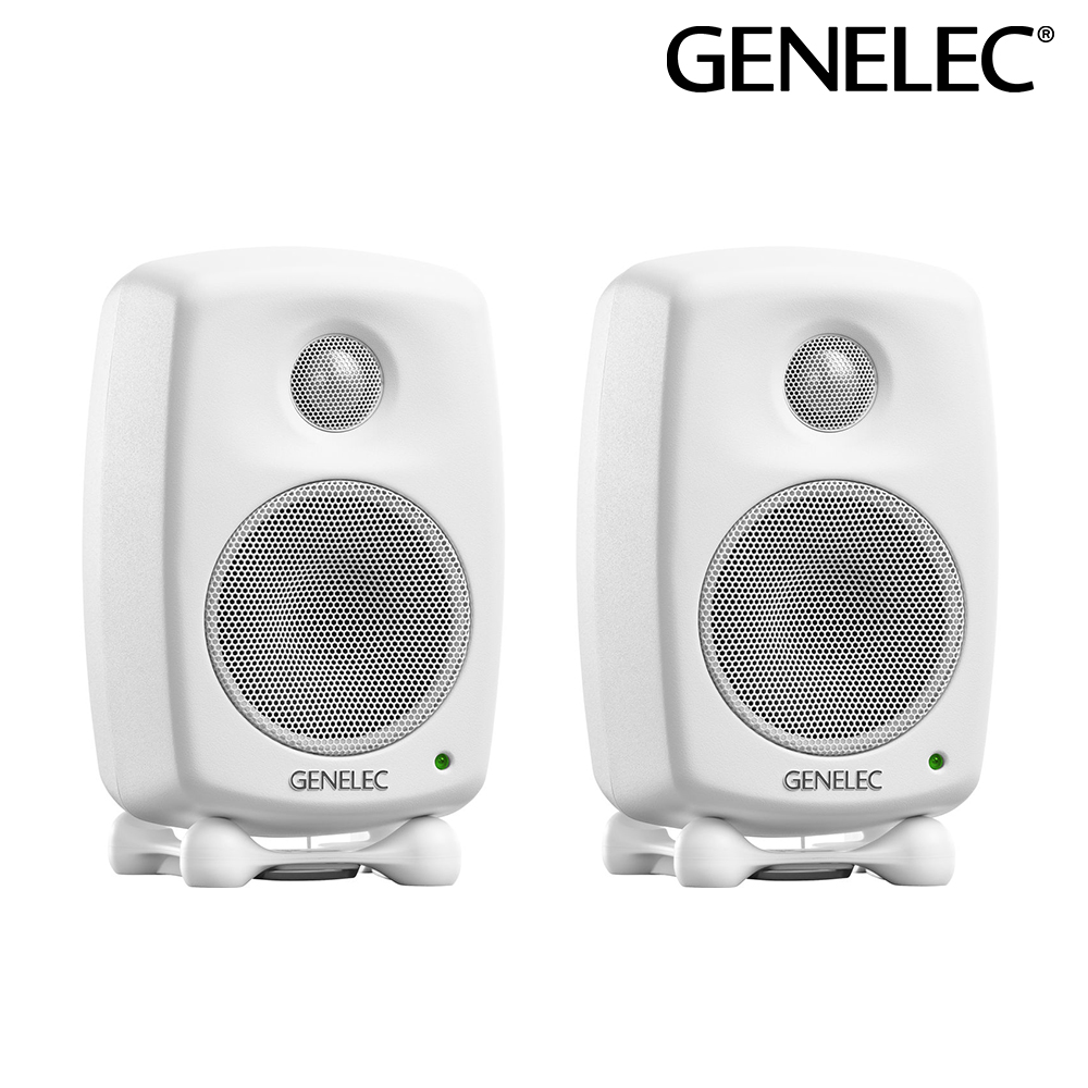 GENELEC 8010A 白色 3吋 主動式監聽喇叭 一對