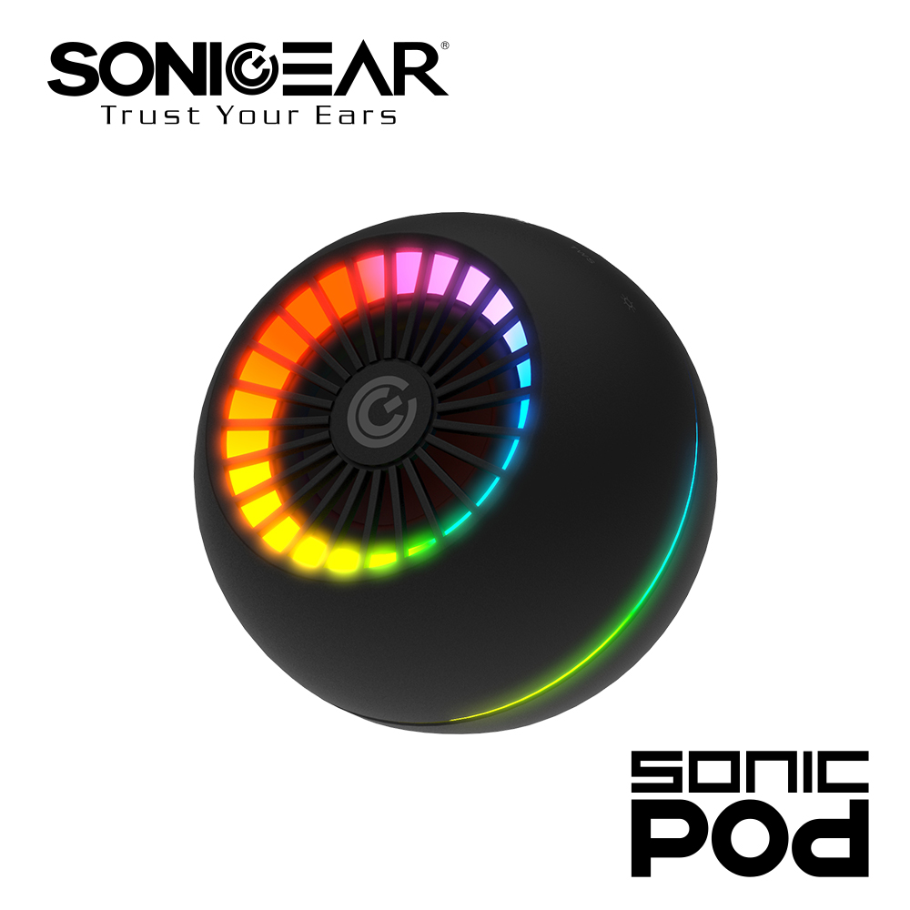 【SonicGear】SonicPod 流光炫彩藍牙多媒體音箱_BK