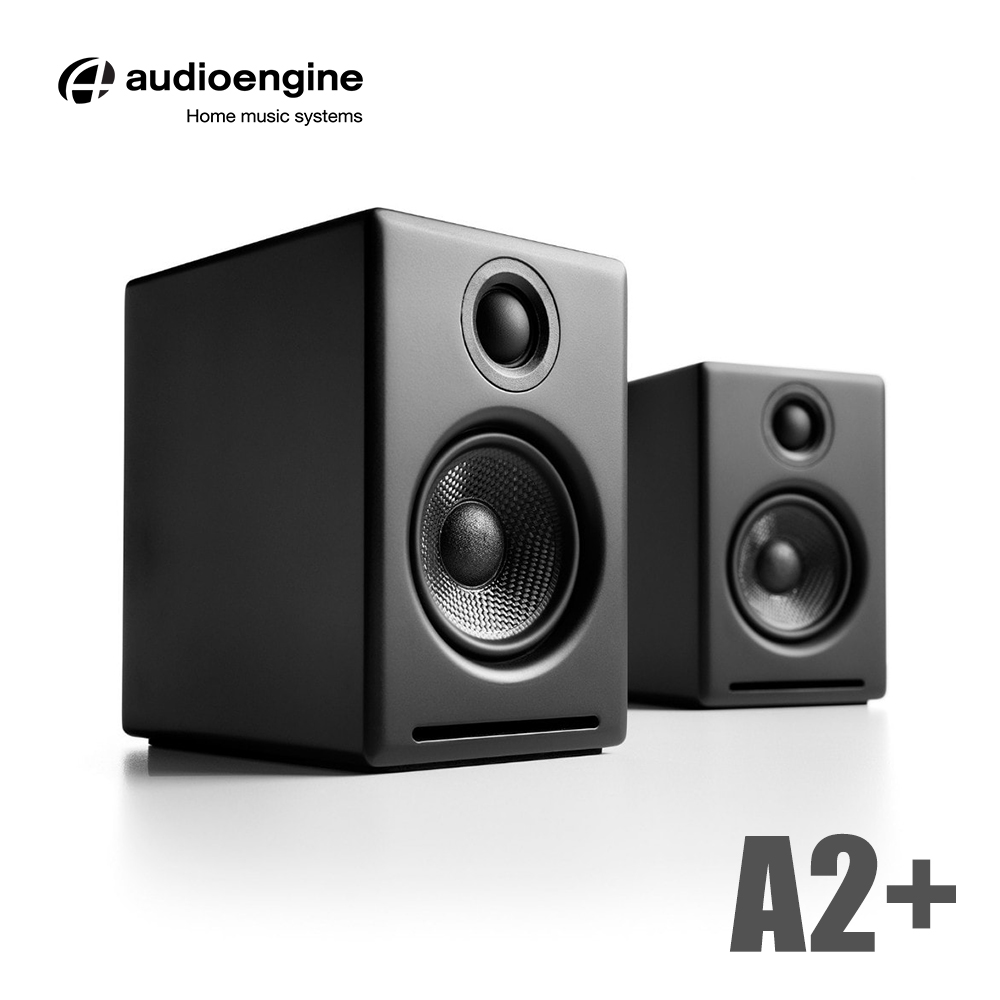 Audioengine A2+ wireless主動式立體聲藍牙書架喇叭-黑