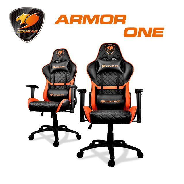 【COUGAR 美洲獅】 ARMOR ONE 橘黑色 是最適合專業電競玩家優化的完美座椅。