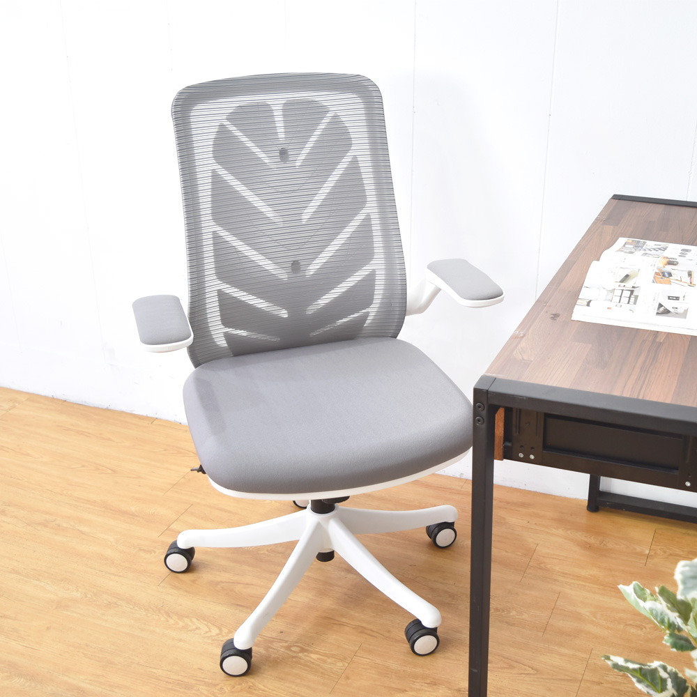 凱堡 希拉羽葉造型背靠美型電腦椅 椅子 辦公椅