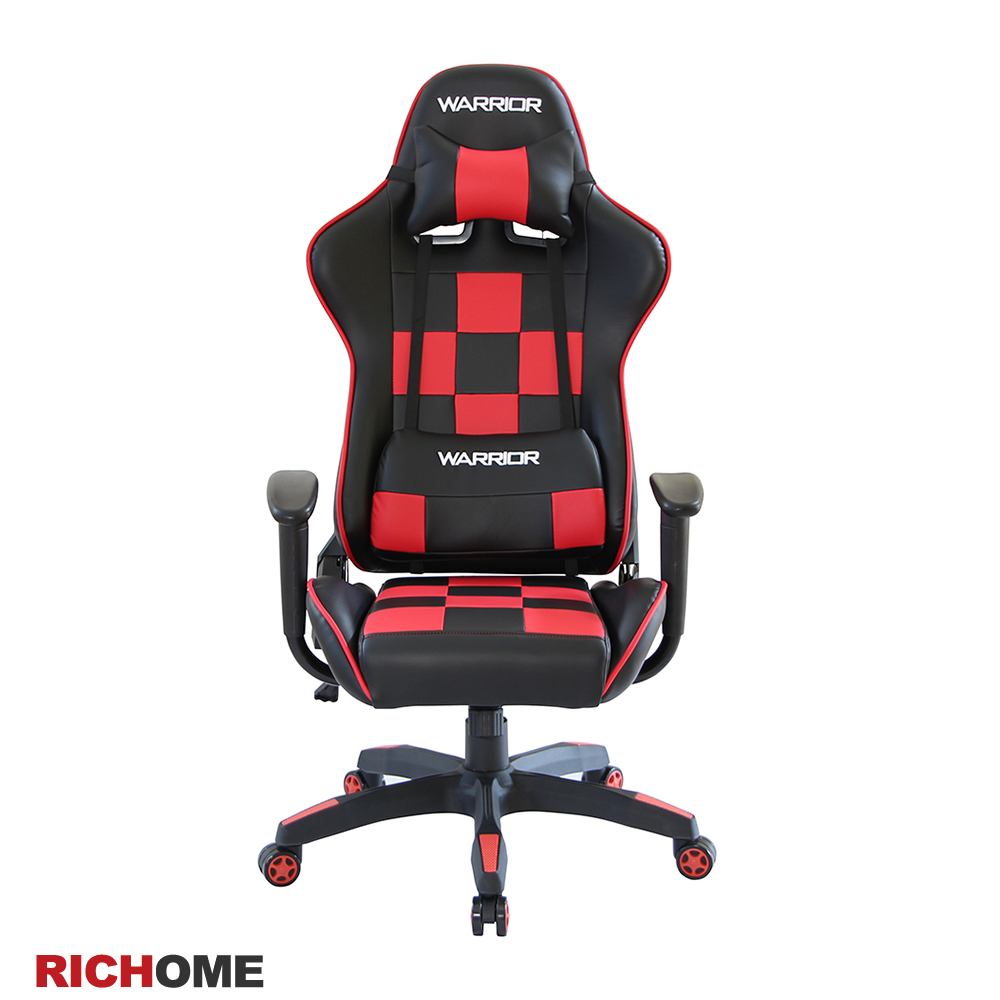 【RICHOME】S1人體工學電競賽車椅-紅色