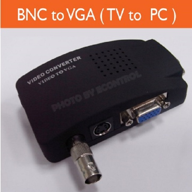 BNC轉VGA 訊號轉換器 切換器◎AV轉PC 影像轉換盒◎ (50-501) (50-501-01)