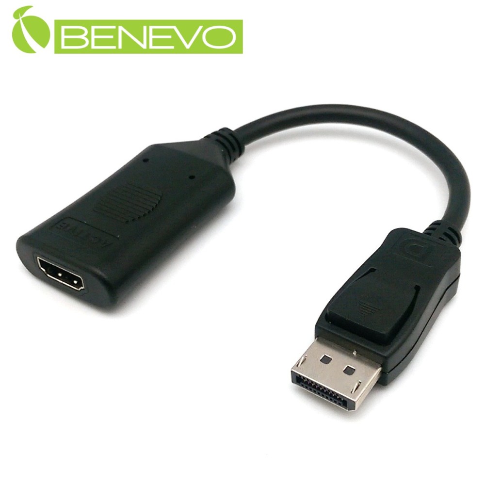 BENEVO專業型 主動式DP1.2轉HDMI2.0訊號轉換器，支援4K@60Hz
