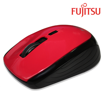 FUJITSU富士通USB無線光學滑鼠FR400(紅)