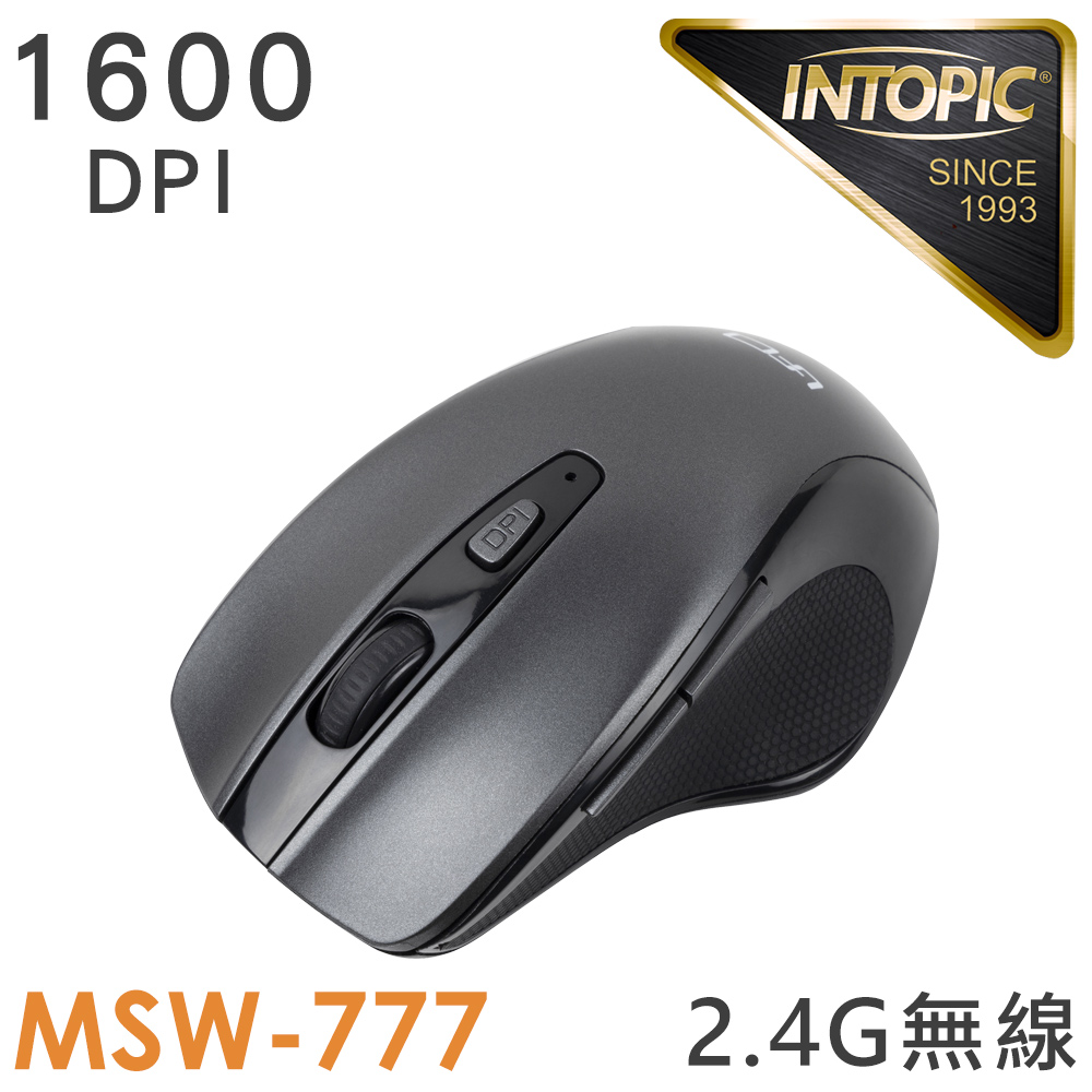 INTOPIC 廣鼎 2.4GHz飛碟無線光學滑鼠(MSW-777)