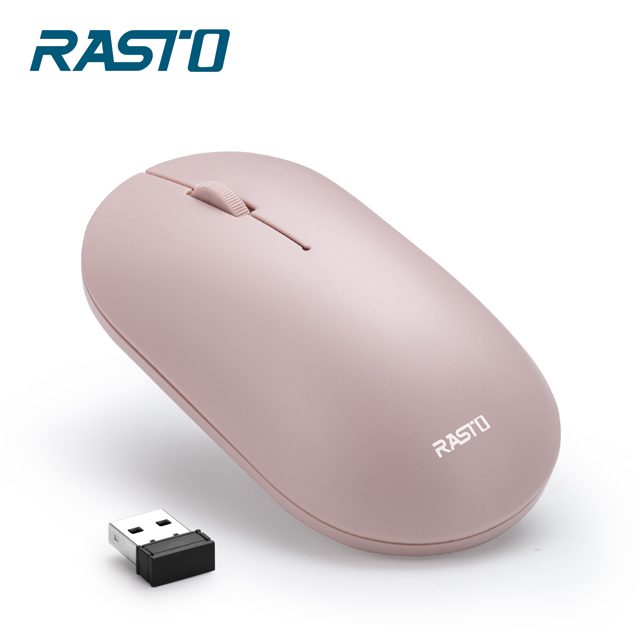 RASTO RM14 美學超靜音無線滑鼠-粉