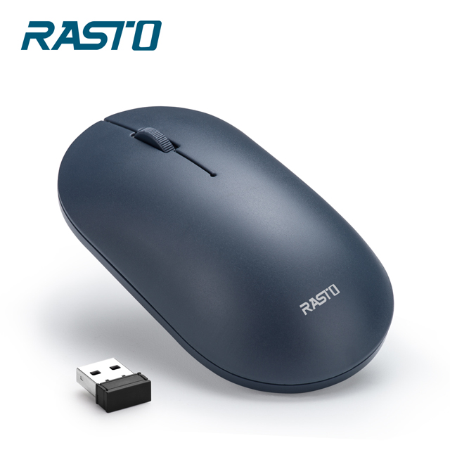 RASTO RM14 美學超靜音無線滑鼠-藍