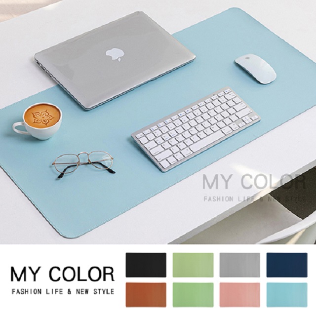 MY COLOR 桌墊 80x40 滑鼠墊 辦公桌墊 餐墊 防水墊 電腦桌墊 皮革 超大滑鼠墊【S004】