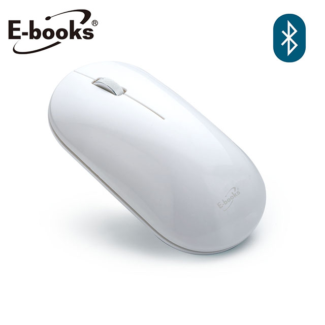 E-books M57 藍牙超靜音無線滑鼠-白