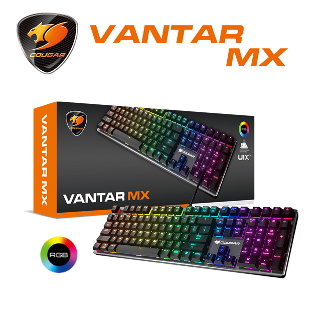 【COUGAR 美洲獅】VANTAR MX 機械式電競鍵盤-青軸