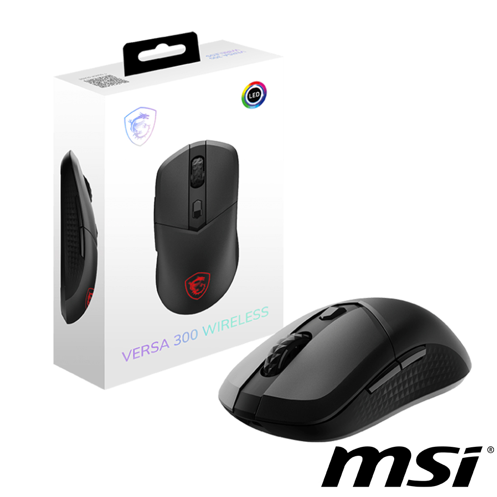 MSI微星 VERSA 300 WIRELESS 無線電競滑鼠
