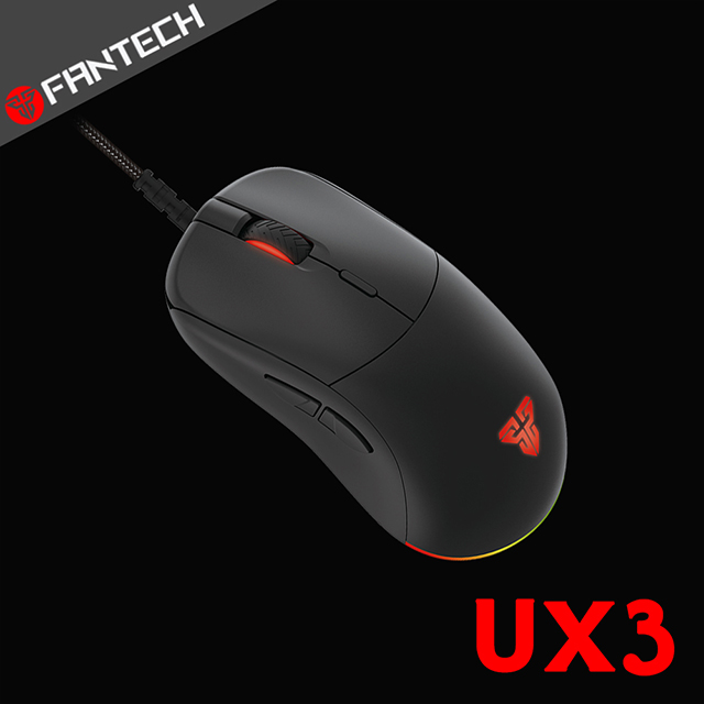 FANTECH UX3 HELIOS 超輕量極限電競滑鼠(黑)