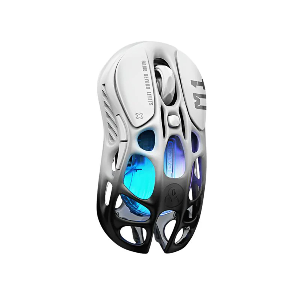 【◇Gravastar◇】MERCURY 水星無線電競滑鼠 M1 Pro 漸變黑 (異骨鏤空設計/長久電池壽命/高精度傳感器)