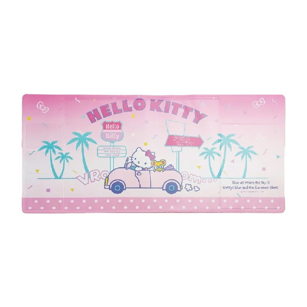 Hello Kitty 汽車旅行 多功能皮革滑鼠墊