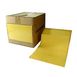 連續報表式信封袋( 80行)金黃色 9 1/2*11*2P雙切 中一刀 1箱