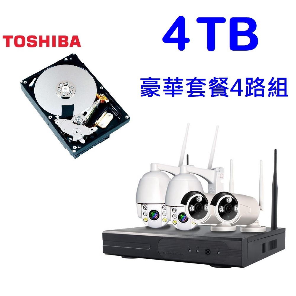 VS11套裝監控(4路組)+4TB硬碟
