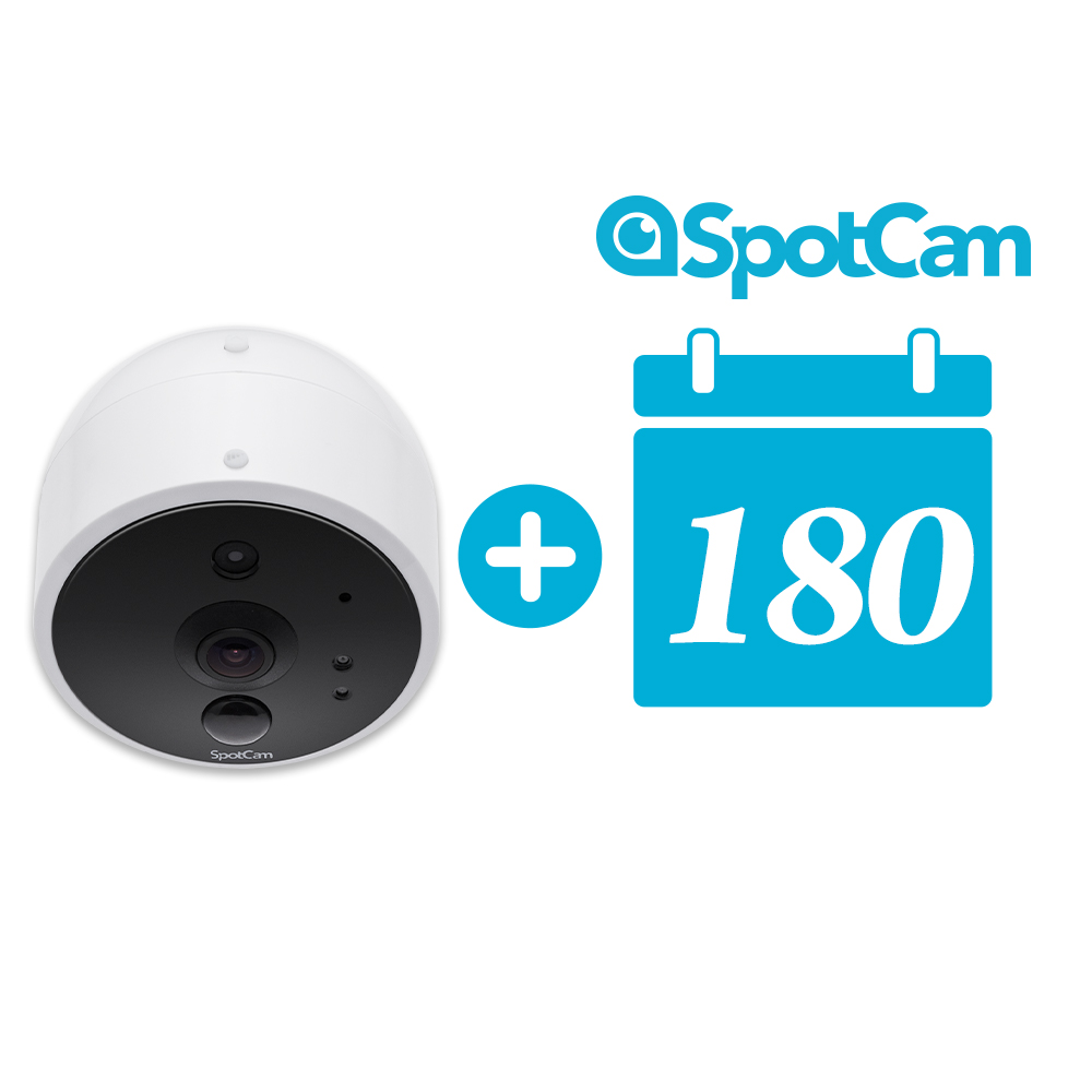 SpotCam Solo 2 +180天雲端 全無線1080P 廣角180 雲端 WiFi 攝影機 IP CAM