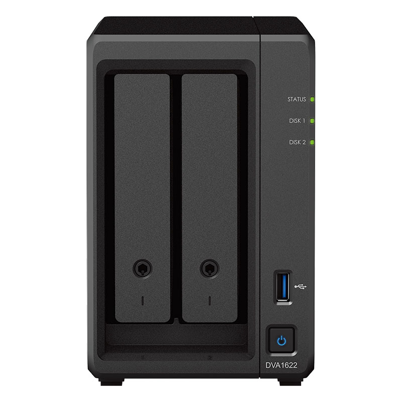 (監控組合)Synology DVA1622 深度智慧影像監控系統+Foscam X5 (黑) 500萬 無線網路攝影機