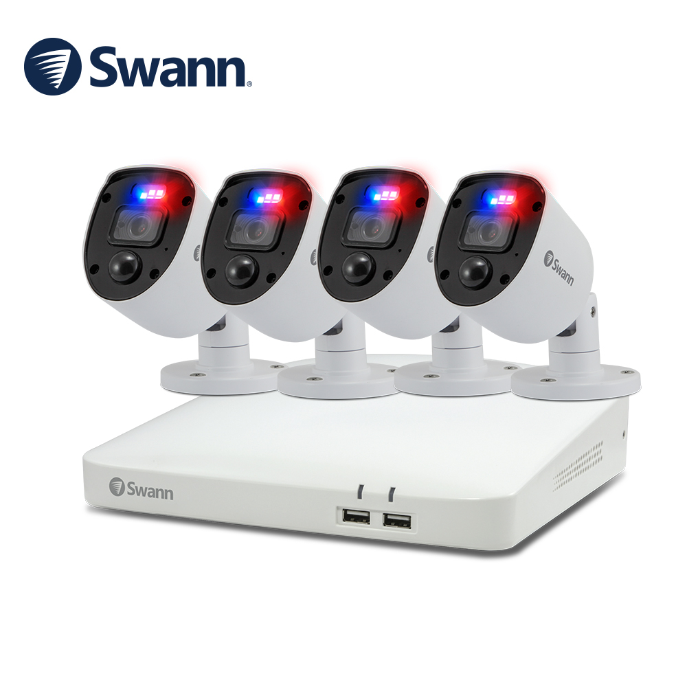 【Swann】 8路DVR+4*FHD警示監控組