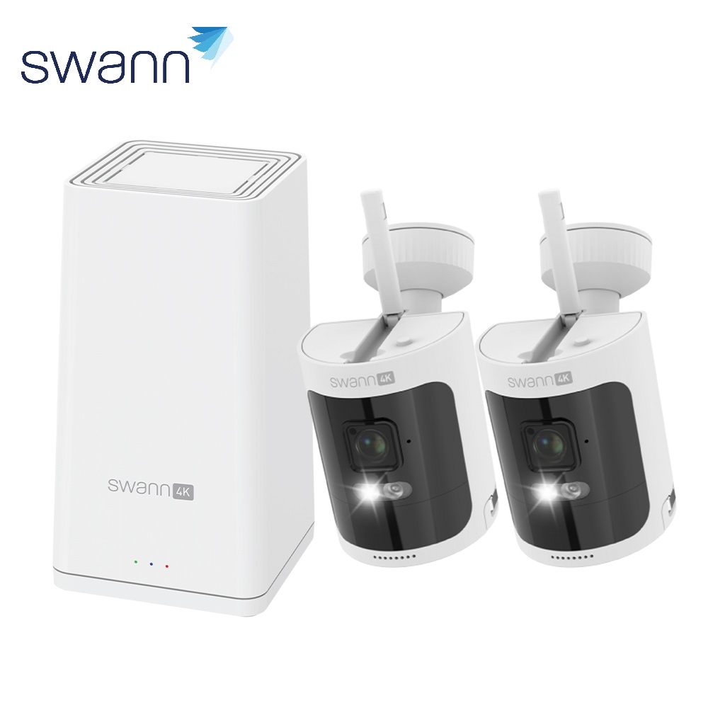 【Swann】4K Wi-Fi 無線NVR電池攝影機套裝系統 附128GB SD記憶卡 (SONVK-AS4K128SD2)