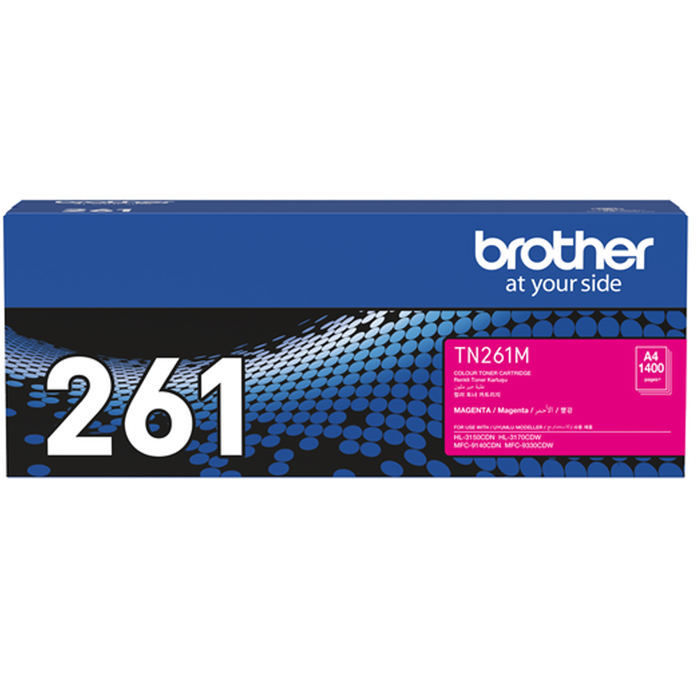 Brother TN-261M 原廠紅色碳匣（適用：HL-3170CDW、MFC-9330CDW、MFC-9140CDN)