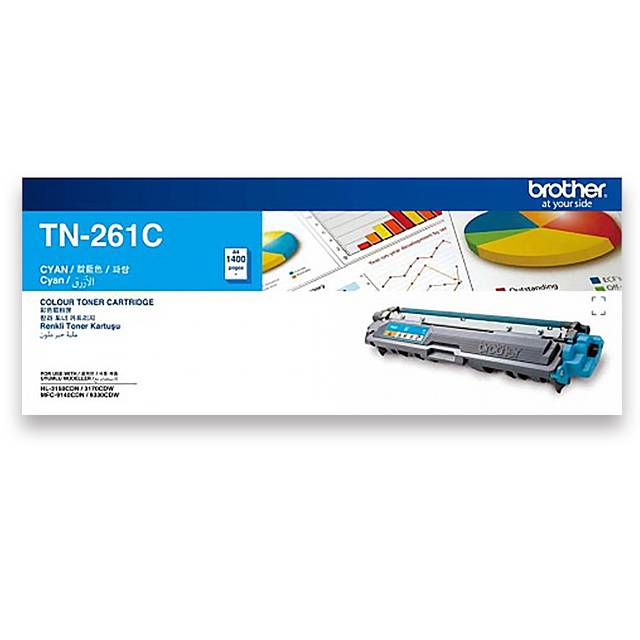 Brother TN-261C 原廠藍色碳匣（適用：HL-3170CDW、MFC-9330CDW、MFC-9140CDN)