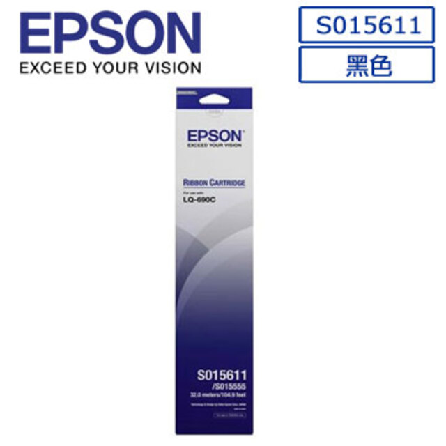 EPSON C13S015611原廠黑色色帶(6入組)