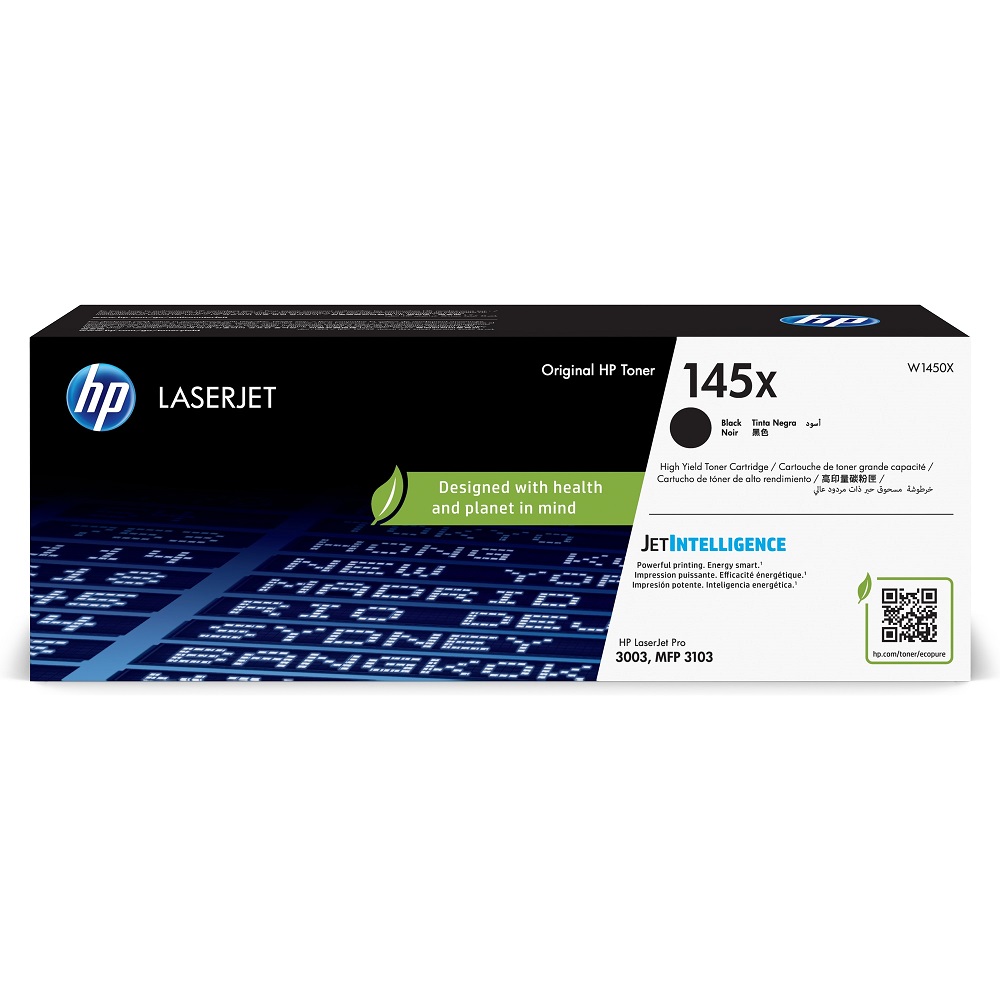 HP 145X LaserJet 高列印量 黑色原廠碳粉匣 (W1450X)