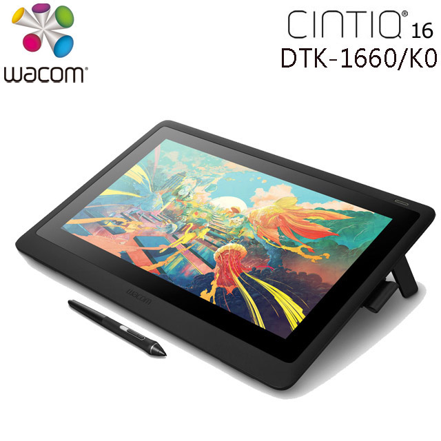 Wacom Cintiq 16 專業液晶感壓繪圖板 (DTK-1660/K0)