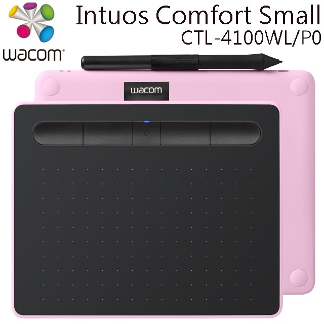 Wacom Intuos Comfort Small 繪圖板 (藍牙版)(粉)