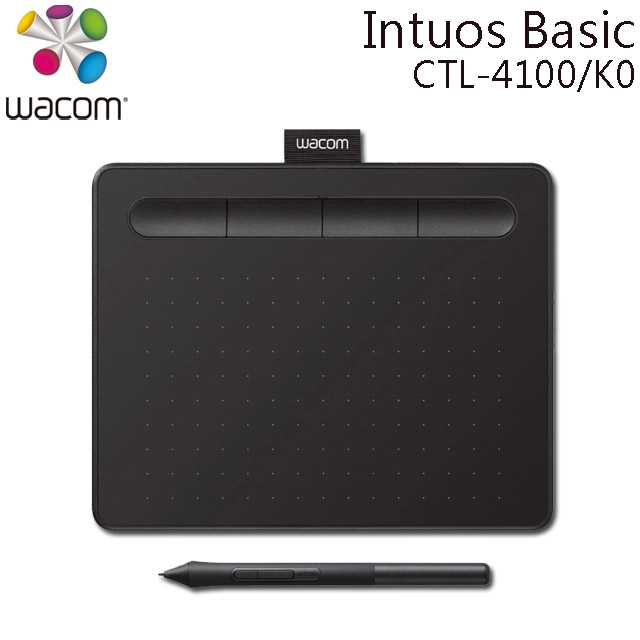 (福利品)Wacom Intuos Basic 繪圖板 (入門版)(黑)