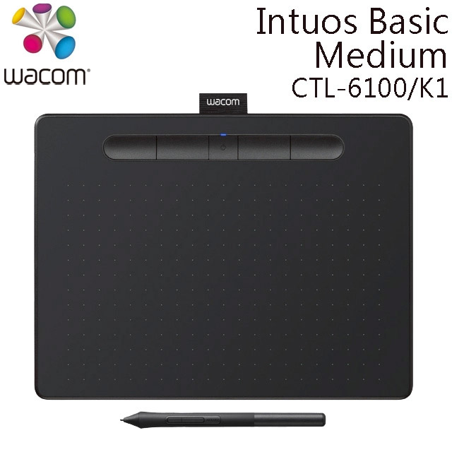 Wacom Intuos Basic Medium 繪圖板 (無藍牙)_CTL-6100/K1 (黑)