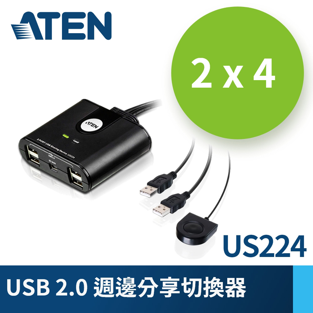 2埠 USB週邊分享裝置 (US224)